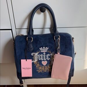 Juicy Couture Blue and Pink Satchel